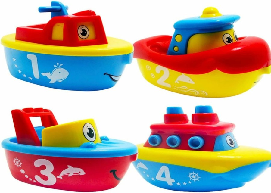 Baby & Toddler 3 Bees & Me | 3 Bees & Me Bath Toys For Boys And Girls - Magnet Boat Set For Toddlers & Kids - Fun & Educational