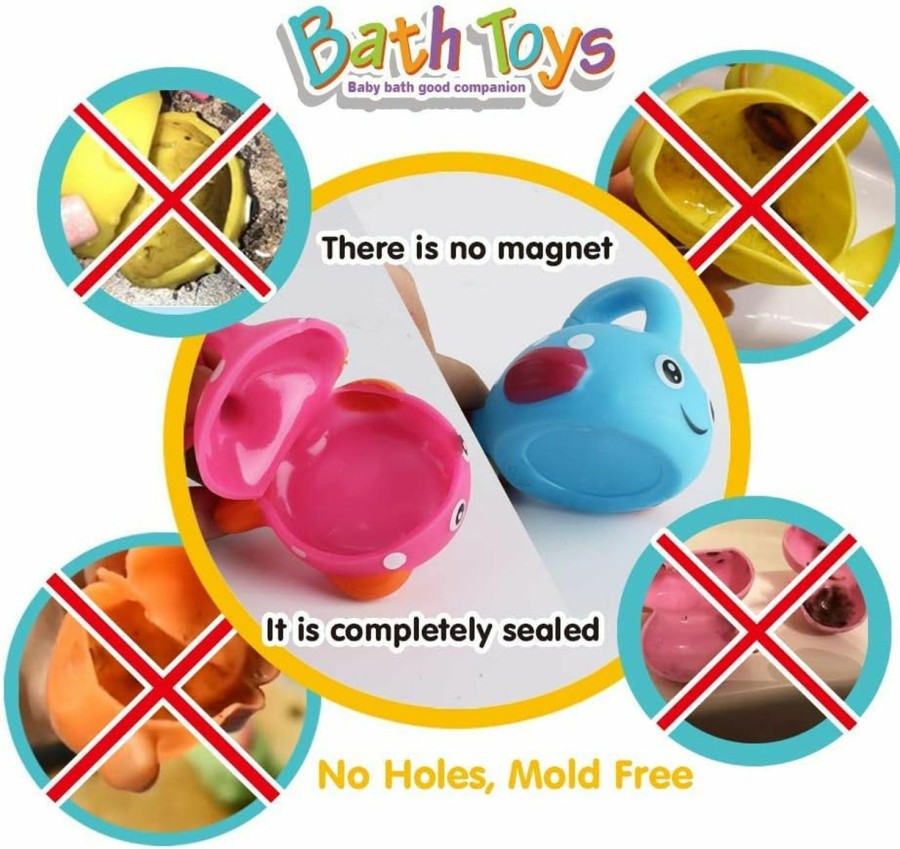 Baby & Toddler Dwi Dowellin | Dwi Dowellin Bath Toys Fishing Games Swimming Whales Bath Time Bathtub Toy For Toddlers Baby Kids Infant Fish Set Age 18Months And Up