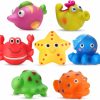 Baby & Toddler ZGLYMUS | Zglymus Mold Free Baby Bath Toys For Kids Ages 1-3,No Hole No Mold Sea Animal Bathtub Toys For Infants 6 - 12- 18 Months, Shower Toys Bath Toys For Toddlers 1-3 Boys Girls (7 Pcs With Storage Bag)