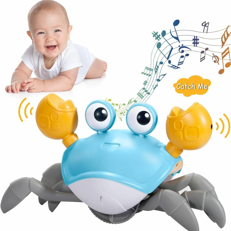 Baby & Toddler WDQT | Wdqt Crawling Crab Baby Toy Gifts Infant Tummy Time Toys Build In Rechargeable Battery,Baby Toys With Music And Led Light For 0-6 6-12 1-3 4+ Year Old Boys Girls Toddler(Green)