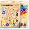 Baby & Toddler RichBoy | Magnetic Number Alphabet Maze Board, 2 In 1 Double Side Wooden Puzzle Color Sorting Game For Kids Age 3 4 5,Preschool Learning Activities Classroom Must Haves Toddler Fine Motor Skills Montessori Toys