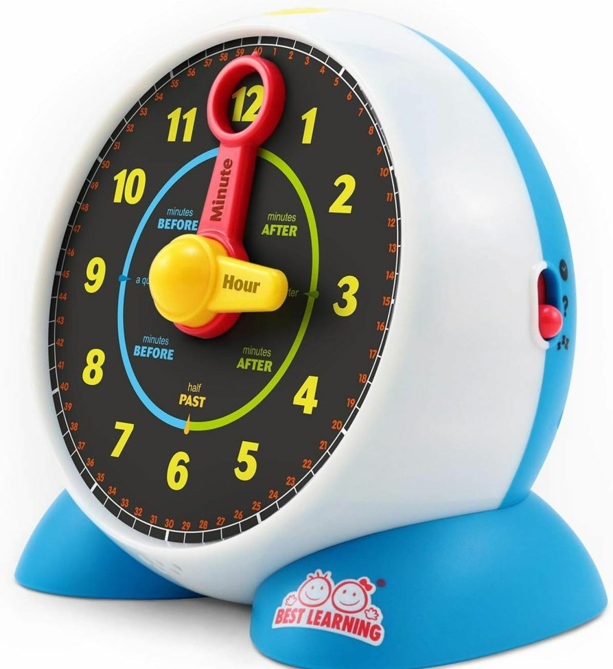 Baby & Toddler BEST LEARNING | Best Learning Learning Clock - Educational Talking Learn To Tell Time Teaching Light-Up Toy With Quiz And Music Sleep Mode - Toddlers & Kids Ages 3, 4, 5, 6 Years Old Boy And Girl Gift For Birthdays