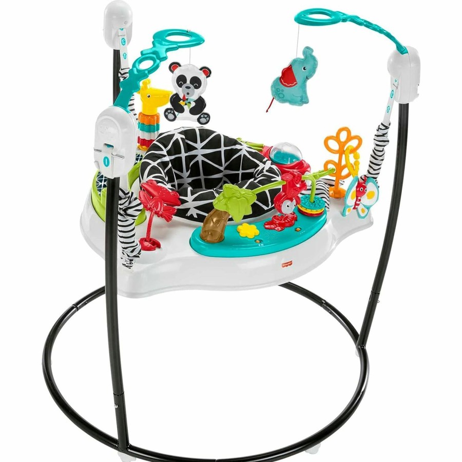 Baby & Toddler Fisher-Price | Fisher-Price Baby Bouncer Animal Wonders Jumperoo Activity Center With Music Lights Sounds And Developmental Toys