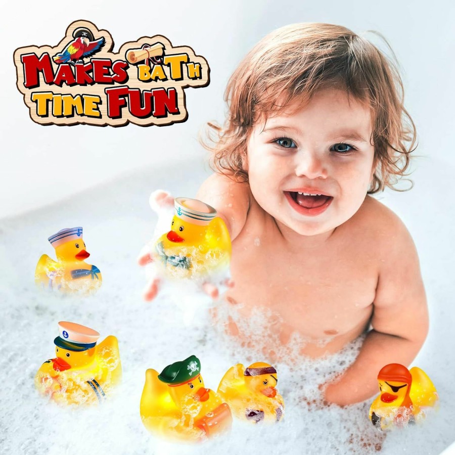 Baby & Toddler Toyze | Bath Toys For Toddlers 1-3,Light Up Bath Toys Rubber Ducks,Toddler Bath Toys For 1 2 3 4 Year Old Boy Girl,Idea Birthday Gifts For Boys Girls Age 1-4,Fun Water Bath Toys Pool Toys Autism Sensory Toys