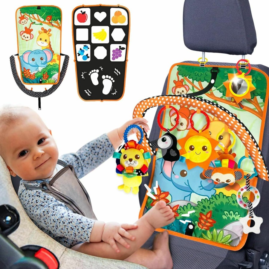 Baby & Toddler Innofans | Innofans Baby Car Seat Toy With Music, Mirror, Animals - Portable Infant Travel Activities And Sensory Stroller Toys