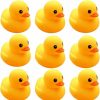 Baby & Toddler CICITOYWO | Cicitoywo Yellow Rubber Ducks, 10Pcs Preschool Bath Toys Bathtub Floating Squeaky Duckies Gift For Baby Shower Infants Kids Toddler Party Decoration