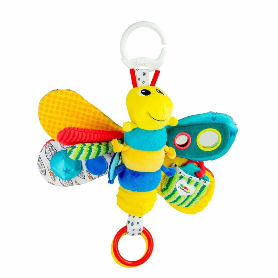 Baby & Toddler Lamaze | Lamaze Captain Calamari Clip On Car Seat And Stroller Toy - Soft Baby Hanging Toys - Baby Crinkle Toys With High Contrast Colors - Baby Travel Toys Ages 0 Months And Up