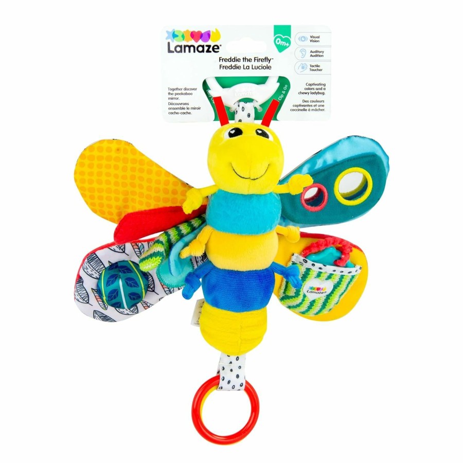 Baby & Toddler Lamaze | Lamaze Captain Calamari Clip On Car Seat And Stroller Toy - Soft Baby Hanging Toys - Baby Crinkle Toys With High Contrast Colors - Baby Travel Toys Ages 0 Months And Up