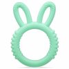 Baby & Toddler MISSLILI | Misslili Silicone Babies Teethers Baby Teething Toys For Soothe Massage Sore Gums For 3-12 Months Infants, Bpa Free, Ring Shape Rabbit Ear Design (Pink)