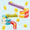 Baby & Toddler Aprilwolf | Duck Slide Bath Toys For Kids Ages 4-8, Wall Track Building Set 3+ Year Old, Fun Diy Kit Bathtub Time Birthday Gift For Toddler Boys & Girls (34 Pcs)