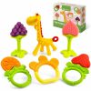 Baby & Toddler Sperric | Teethers For Babies 0-6 Months - Newborn Infant Baby Teething Toys - Freezer Safe Silicone Baby Teether - Frozen Teething Toys For Babies 0-6 Months - Baby Teethers Chew Toys 6 Pack -Perfect Baby Gift