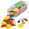 Baby & Toddler edxeducation | Edxeducation Plastic Pattern Blocks - Set Of 250 - Early Geometry Skills - Math Manipulative For Shape Recognition, Symmetry, Patterning And Fractions - Ages 4+