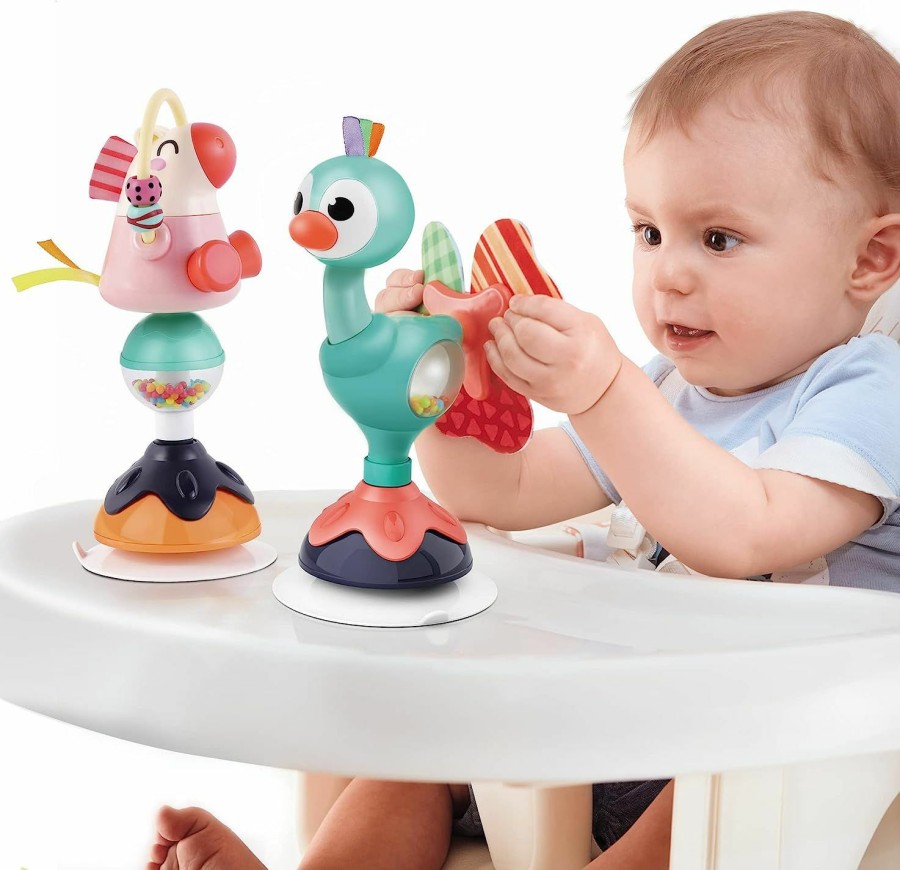 Baby & Toddler iPlay, iLearn | Iplay, Ilearn Baby Rattles Set, Infant High Chair Toys W/Suction Cup, Grab N Spin, Interactive Development Baby Tray Toy, Newborn Gifts For 6, 9, 12, 18, 24 Months, 1 2 Year Olds, Boys Girls Kids