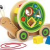 Baby & Toddler Hape | Award Winning Hape Walk-A-Long Snail Toddler Wooden Pull Toy, L: 11.9, W: 4.4, H: 7.3 Inch