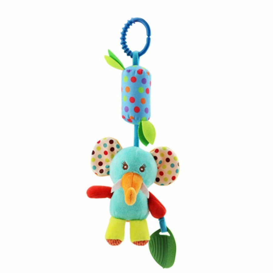 Baby & Toddler Joyshare | Joyshare 4 Pcs Baby Soft Hanging Rattle Crinkle Squeaky Toy - Baby Toys For 0 3 6 9 To 1 Animal Ring Plush Stroller Infant Car Bed Crib Travel Activity Hanging Wind Chime With Teether For Boys Girls