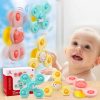 Baby & Toddler TOCULAB | Suction Cup Toy For Baby,3 Pcs Spinning Toy Early Education Bathtub Toy Sea Animals Design Super Suction Intelligence Development High Chair Toys With Suction Cups Toddler Travel Toys Gift…