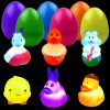 Baby & Toddler JoFAN | Jofan 6 Pack Prefilled Jumbo Plastic Easter Eggs With Easter Light Up Bath Toys Inside For Kids Boys Girls Toddlers Easter Basket Stuffers Gifts Party Favors