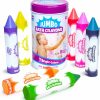 Baby & Toddler Tub Works | Tub Works Smooth Jumbo Bath Crayons Bath Toy | Nontoxic, Washable Bath Crayons For Toddlers & Kids | Unique Formula Draws Smoothly & Vividly On Wet & Dry Tub Walls | Large, Easy-Grip Bathtub Crayons