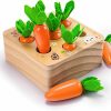 Baby & Toddler Ancaixin | Ancaixin Montessori Toys For Babies 6-12 Months, Wooden Toys For 1 Year Old Boys And Girls, Educational Carrot Harvest Toy For Toddlers, Shape Sorting Matching Puzzle, Developmental Birthday Gifts