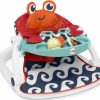 Baby & Toddler Fisher-Price | Fisher-Price Baby Portable Chair With Snack Tray, Sit Me Up Floor Seat With Linkable Clacker & Teether Toys, Cute Sloth (Amazon Exclusive)