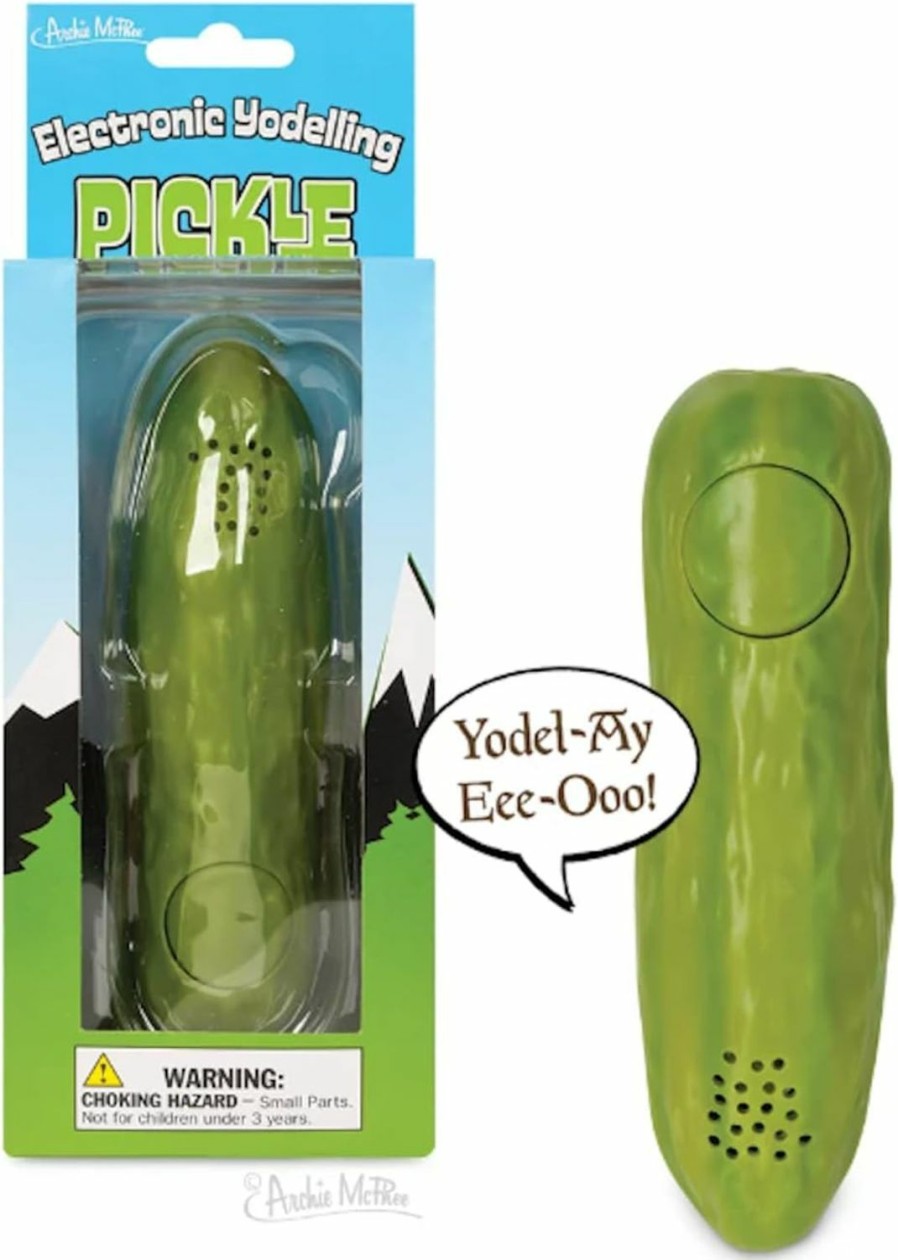 Baby & Toddler Accoutrements | Archie Mcphee Yodeling Pickle: A Musical Toy, Fun For All Ages, Great Gift, Hours Of Mindless Entertainment, Multi-Colored