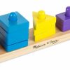 Baby & Toddler Melissa & Doug | Melissa & Doug Stack And Sort Board - Wooden Educational Toy For Age 2+ Years With 15 Solid Wood Pieces