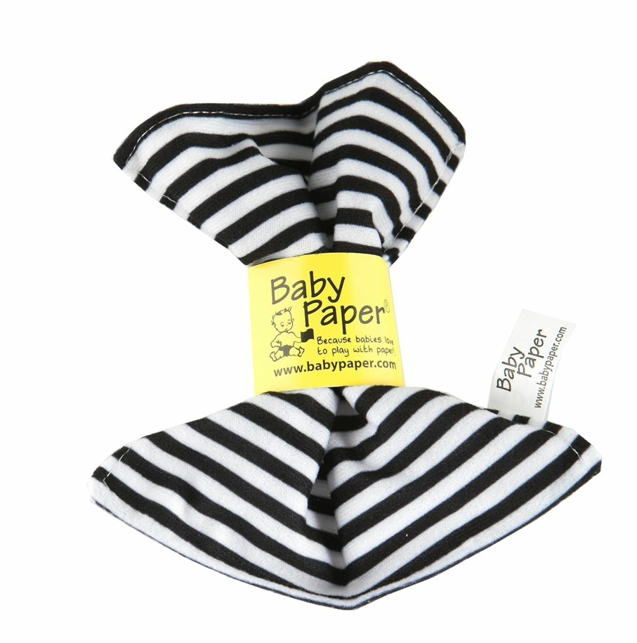 Baby & Toddler Baby Paper | Original Baby Paper - Crinkle Teether And Sensory Toy For Babies And Infants | Black And White Stripes | Non-Toxic, Washable | Great For Baby Showers