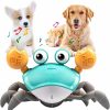 Baby & Toddler Dusja | Dog Toys Escaping Crab Crawling Dog Toy With Music Control & Lights, Dancing Crab Dog Toy Obstacle Avoidance Interactive Fun Toys For Puppy/Small/Medium Dogs (Green)