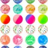 Baby & Toddler Ecoofor | Ecoofor 24 Pieces Bouncy Balls 32Mm Bounce Balls 6 Styles High Bouncing Balls Toys For Kids Party Favors Birthdays Gift Classroom