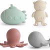 Baby & Toddler mushie | Mushie Silicone Vehicles Bath Play Set 4 Pack | Mold Free