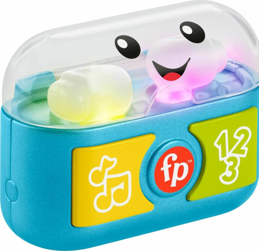 Baby & Toddler Fisher-Price | Fisher-Price Laugh & Learn Baby & Toddler Toy Play Along Ear Buds With Music Lights & Fine Motor Activities For Ages 6+ Months