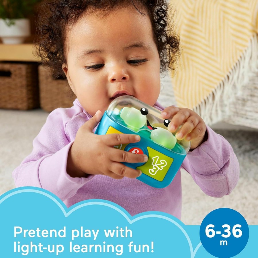 Baby & Toddler Fisher-Price | Fisher-Price Laugh & Learn Baby & Toddler Toy Play Along Ear Buds With Music Lights & Fine Motor Activities For Ages 6+ Months