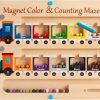 Baby & Toddler Poycuna | Magnetic Color And Number Maze Board Wooden Montessori Fine Motor Skills Toys For 2 3 Year Old Preschool Learning Activities Classroom Must Haves Sorting Travel Toys For Toddlers 1-3 2-4 Boys Girls