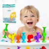 Baby & Toddler BUNMO | Bunmo Textured Suction Bath Toys 10Pcs | Connect, Build, Create | No Mold Bath Toy | Hours Of Fun & Creativity | Baby Easter Basket Stuffers | Easter Basket Stuffers For Babies | Baby Easter Gifts