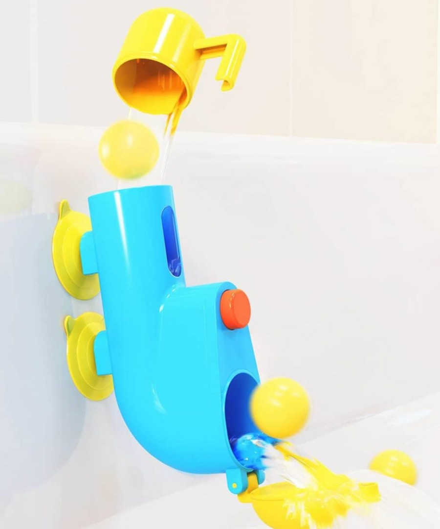 Baby & Toddler Inspiration Play | Fill N' Splash Submarine Bath Toy - Bath Toys For Toddlers 1-3 - 4 - 5 Years Old Bath Tub Toys For Boys & Girls - Toddler Bath Toys - Bathtub Toys - Baby Bath Toys - Perfect For Toddler Bath