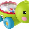 Baby & Toddler Fisher-Price | Fisher-Price Baby Crawling Toy Poppity Pop Turtle Push-Along Vehicle With Ball Popping Sounds For Ages 6+ Months