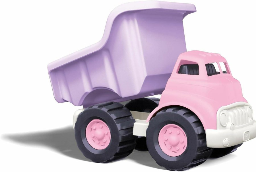 Baby & Toddler Green Toys | Green Toys Dump Truck In Pink Color - Bpa Free, Phthalates Free Play Toys For Improving Gross Motor, Fine Motor Skills. Play Vehicles