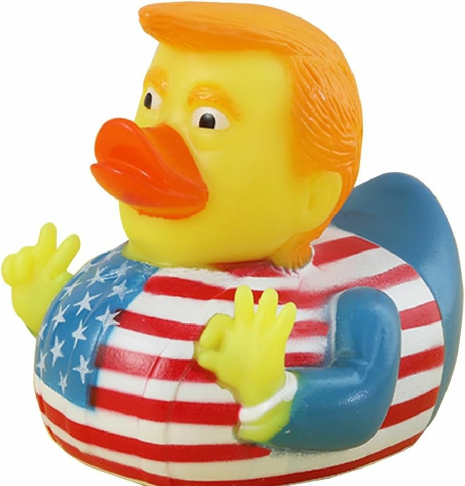 Baby & Toddler BSMTEBN | Baby Bath Toys Trump Rubber Squeak Bath Duck Baby Bath Duckies - For Kids Gift Birthdays Baby Showers Bath Time