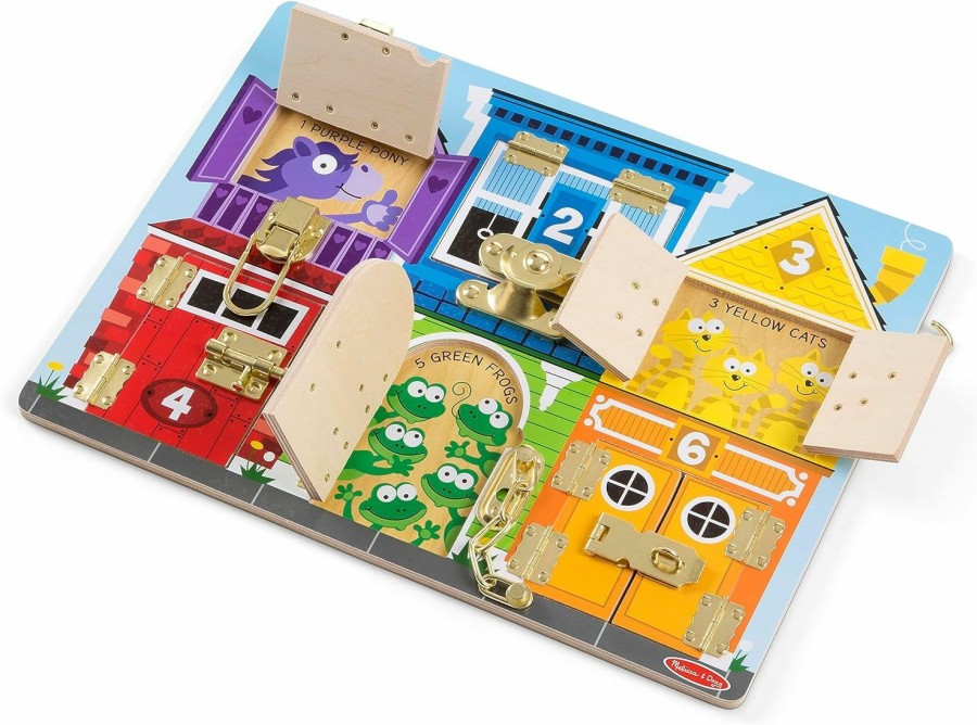 Baby & Toddler Melissa & Doug | Melissa & Doug Latches Wooden Activity Board