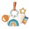 Baby & Toddler Itzy Ritzy | Itzy Ritzy Teething Activity Toy - Bitzy Busy Ring Features Braided Teething Ring And Dangling Toys; Includes Teether, Textured Ribbons, Crinkle Sound & Jingle Bell, Bunny