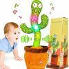 Baby & Toddler MILEGI | Baby Dancing Cactus For Baby Toys Boys Girls, Dancing Cactus Mimicking Toy Talking Cactus Toy 6 To 12 Month Old Baby Toys, Talking Imitation Toys Glowing Musical Toys Children'S Educational Toys