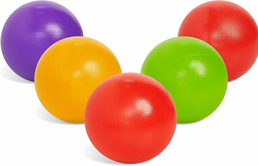 Baby & Toddler Botabee | Botabee Set Of 5 Multi-Colored Replacement Ball For Ball Popper Toys - Vibrant And Durable Plastic Balls Balls In Assorted Colors - Compatible With Various Ball Popping Games And Toys