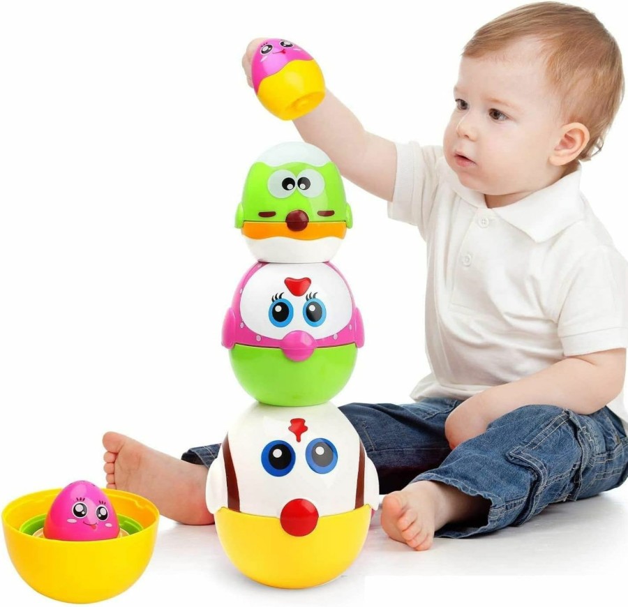 Baby & Toddler LUKAT | Easter Egg Toys For Toddler, 8 Pcs Nesting & Stacking Chicks Matching Toys For 18 Months, 2, 3+ Yr Old, Plastic Eggs Fillable, Easter Basket Stuffers, Gift For Girl Boy Easter Party Favor, Easter Hunt