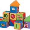 Baby & Toddler Melissa & Doug | Melissa & Doug K'S Kids Match And Build Soft Blocks Set For Toddlers, Building Blocks, Sensory Baby Stacking Toys