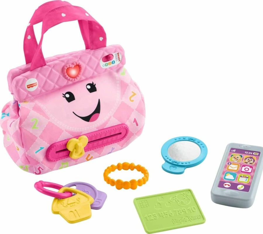 Baby & Toddler Fisher-Price | Fisher-Price Smart Purse Learning Toy With Lights Music And Smart Stages Educational Content For Babies And Toddlers, Pink