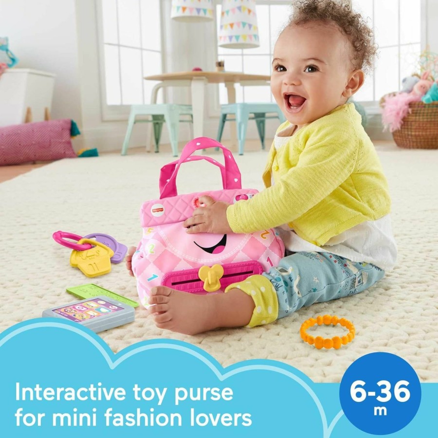 Baby & Toddler Fisher-Price | Fisher-Price Smart Purse Learning Toy With Lights Music And Smart Stages Educational Content For Babies And Toddlers, Pink