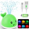 Baby & Toddler Gigilli | 2024 Upgraded Baby Bath Toys, 1500 Mah Rechargeable Bath Toys With Double Waterproof, Light Up Whale Sprinkler Spray Water Pool Bathtub Toys For Toddlers Infants, Baby Easter Birthday Shower Gifts