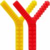 Baby & Toddler Hoaisun | Sensory Chew Toys For Autistic Children, 2 Pack Chewy Sticks Tubes Oral Motor Tools For Humans, Silicone Baby Teething Toys For Kids With Autism, Adhd, Spd, Biting, Nursing, Fidget Or Special Needs