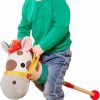 Baby & Toddler Battat | Battat Classic Hobby Horse Plush Stick Horse Wooden Pole & Sensory Textures Realistic Sounds 2 Years + Pony Pal