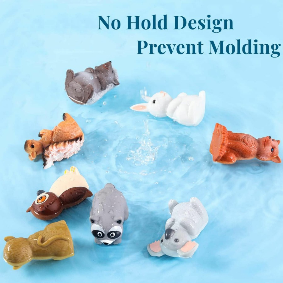 Baby & Toddler XY-WQ | Xy-Wq Mold Free Bath Toys No Hole, For Infants 6-12& Toddlers 1-3, No Hole No Mold Bathtub Toys (Animal , 8 Pcs With Mesh Bag)